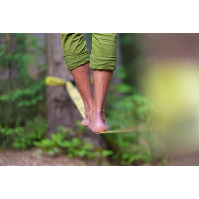 " Slack Line In The Nature "