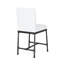 Tabouret de comptoir blanc - moderne industriel, l 23 po x P 20,6 po, H 38,8 po, moderne