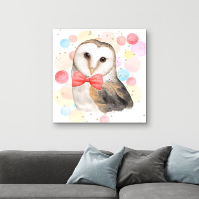 Chic owl - 32"x32" art on canvas