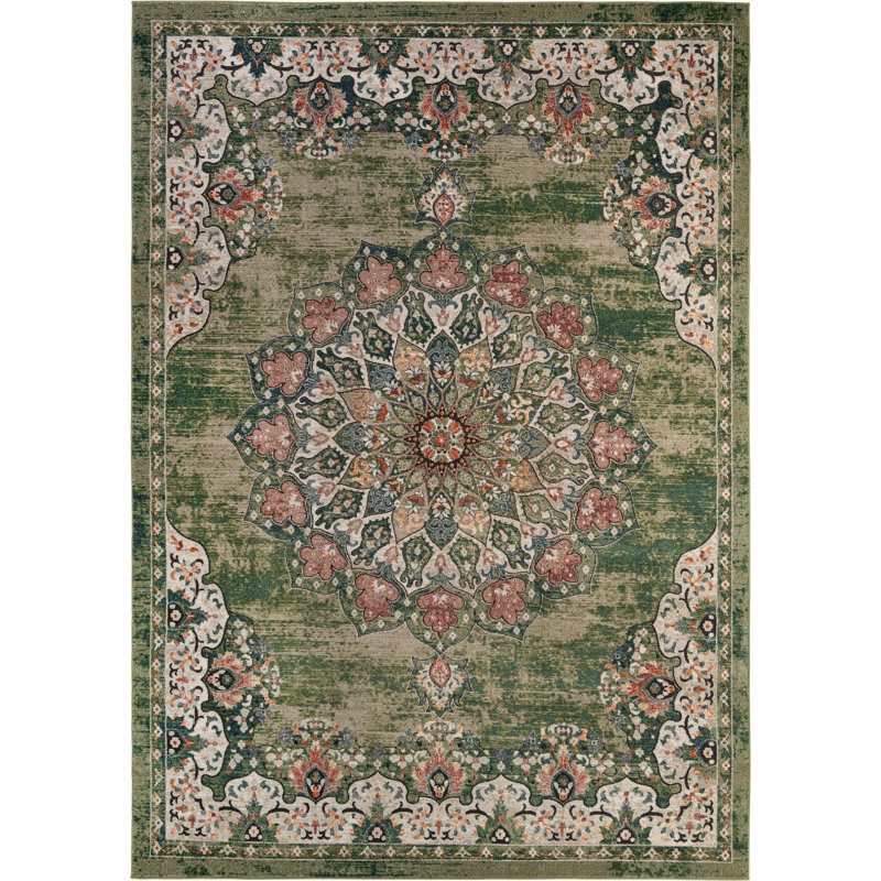 Tasharra Rug, Rectangle 10' x 14'1", Green