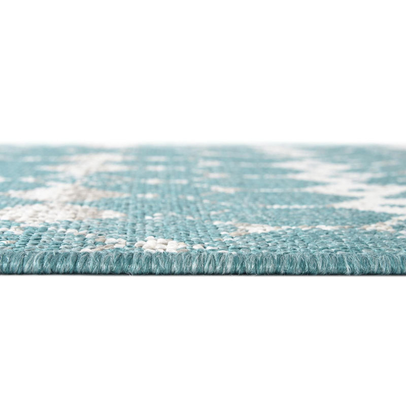 Outdoor Preen Area Rug Tidal Color, Round 4'