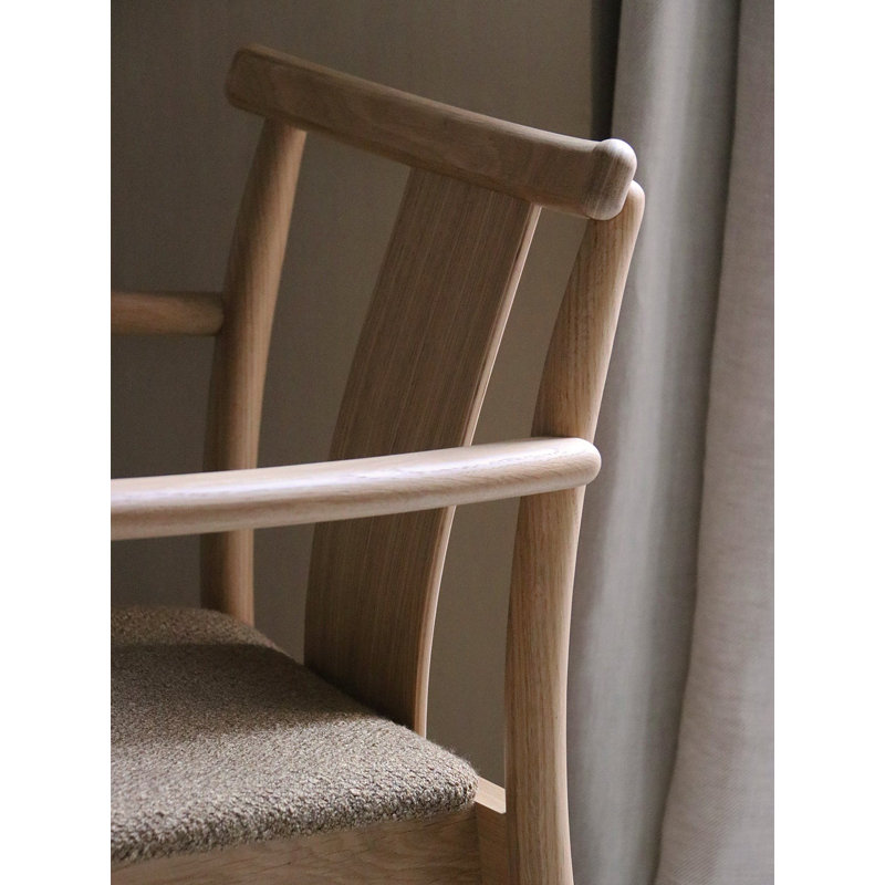 Merkur Leather Arm Chair, Natural