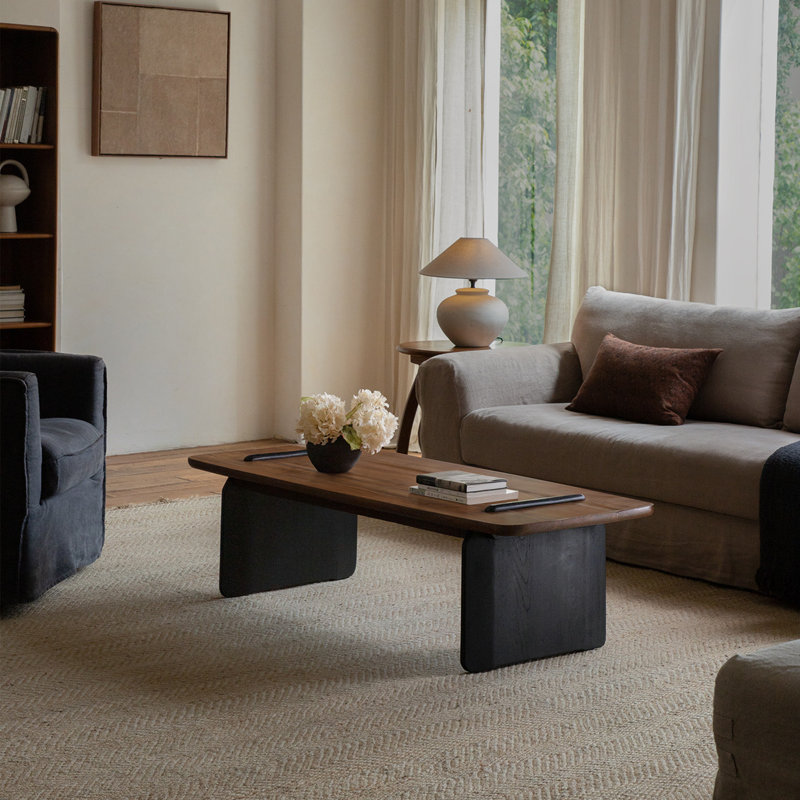 Table basse moderne de style simple, Brun