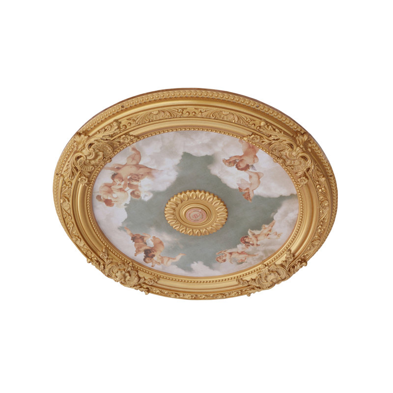 Lustre rond médaillon de plafond