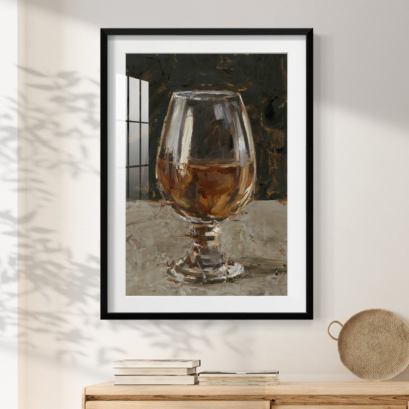 Terracotta Drift II - Toile tendue avec châssis, H 28,5 po x l 20,5 po, Noir, noir, noir, noir