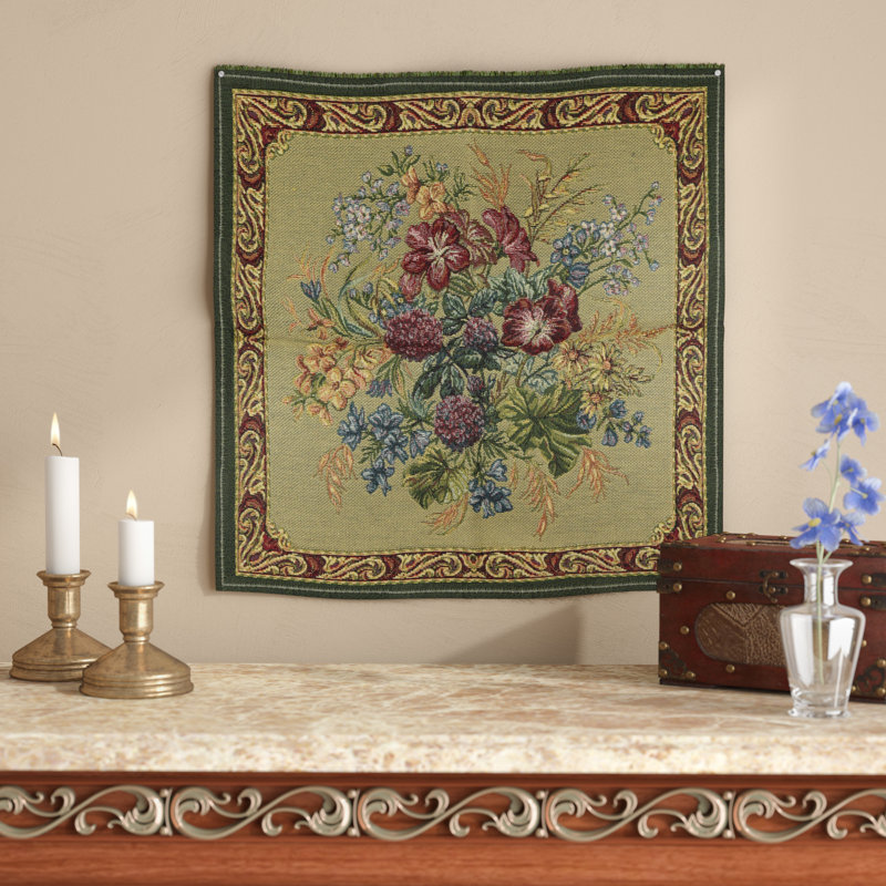 Tapisserie de festival à fleur mix crème