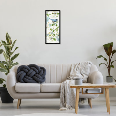 Bird Perched on Dogwood Giclee Art by Nan