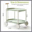 Chariot de rangement Nordic, chariot de cuisine mobile