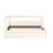 Upholstered Twin Size Platform Bed With USB Ports And LED Belt, With Trundle-1233432161