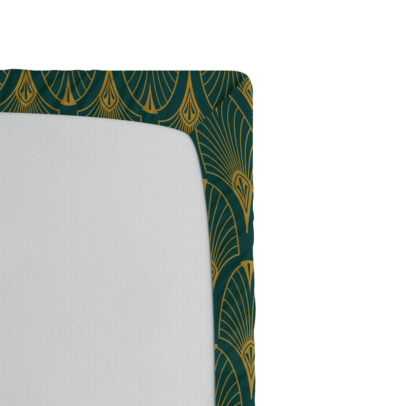 Drap-housse art déco Ambesonne, Drap-housse de taille simple