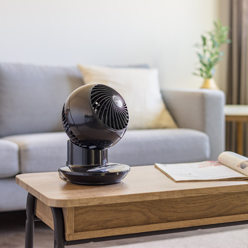 Ventilateur de bureau sur pied à 3 vitesses avec télécommande et minuterie WOOZoo