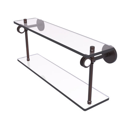 Tablette murale double verre Margolis