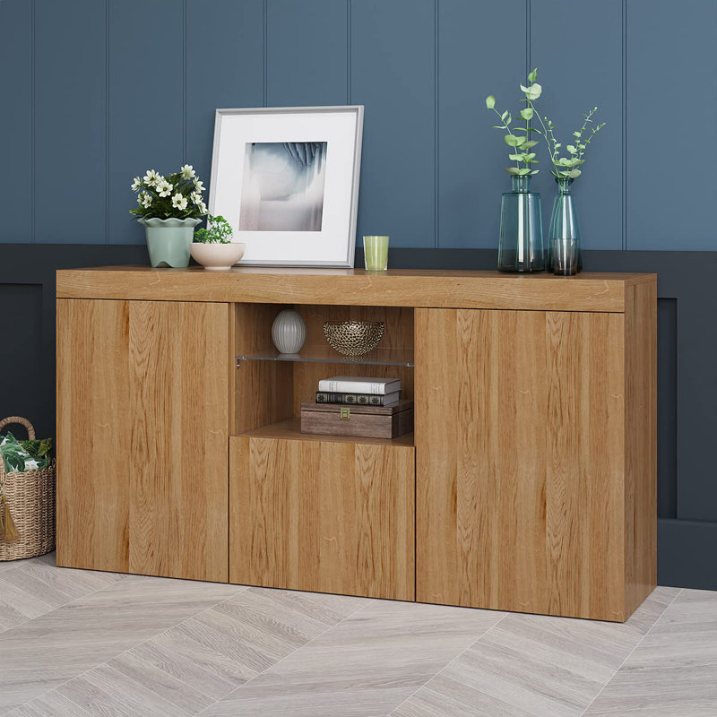 Fayeth 135Cm Wide Sideboard, Beige
