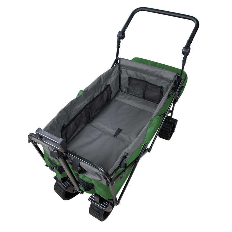 Chariot utilitaire pliable avec freins S3, Vert