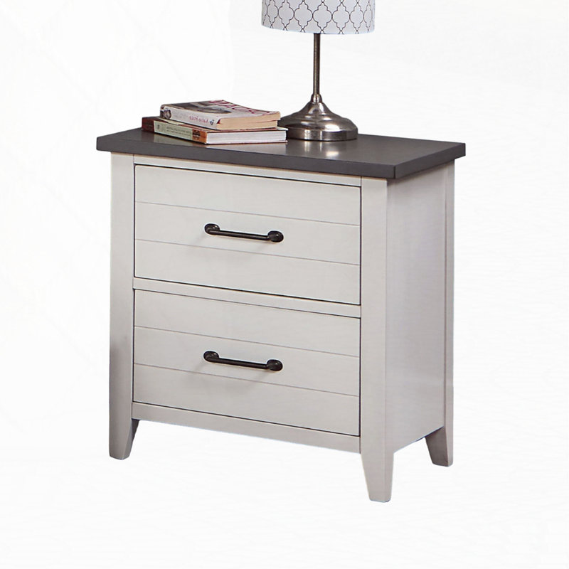2-Drawers Bedside Table