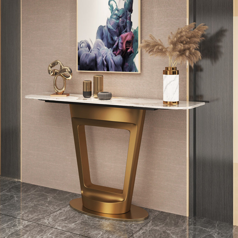 Console en métal de style italien, H 33,4 po x l 70,8 po x P 15,7 po