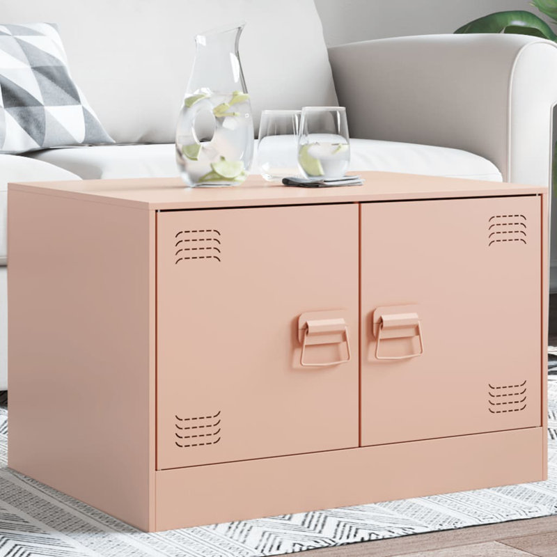 Alexionna Coffee Table with Storage, Pink