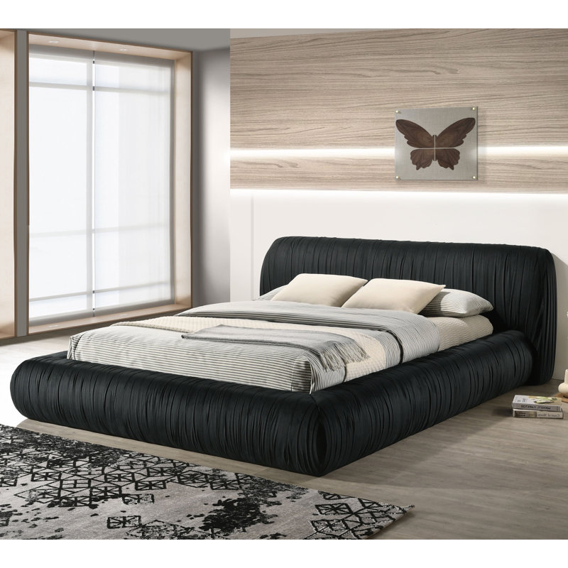 Queen Bed, Black, Black, Queen