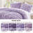 Luxurious King Bedding Sets, Microfiber Comforter, Cozy Floral Design