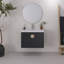 Meuble-lavabo mural 28 po avec lavabo en céramique