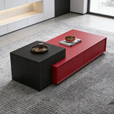 Ensemble de tables basses avec 4 tiroirs Simple Living