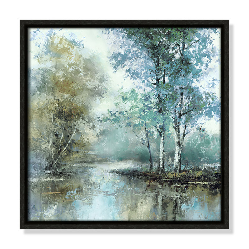 Spring's Grace I - Square Version Print par T.C. Chiu, Espresso, H 13,5 po x l 13,5 po