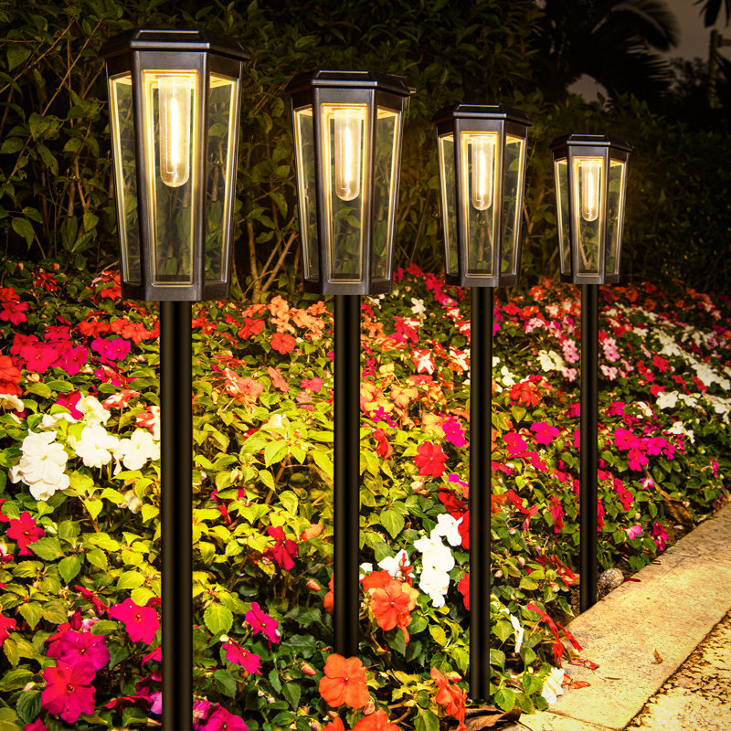 20 Lumens 3000K Warn White Weather Resistant Outdoor Solar Path Lights 6-Pieces