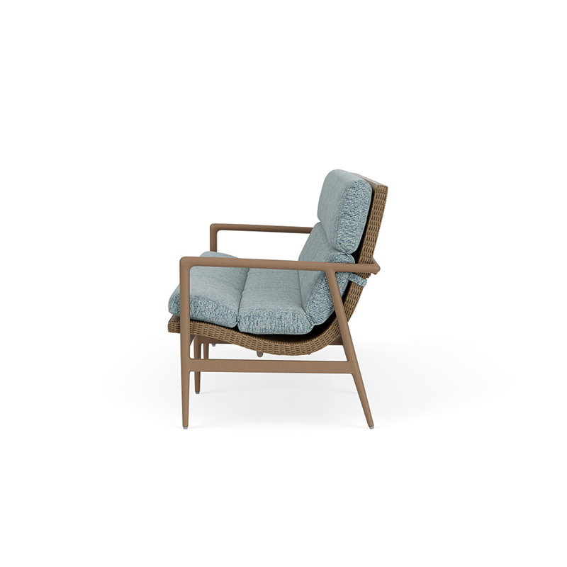 Cascade Outdoor 3 - Seat Patio Sofa, Serene Ocean, Fawn