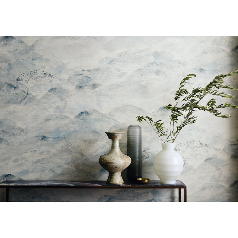 Sansui Wallpaper, Indigo Wash