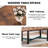 Aveline Extendable Dining Table 47" To 63" - Expandable Table With X-Brace Metal Legs, Smooth Glide Mechanism, Seats 6-8, Space Saving For Small Areas-283322101