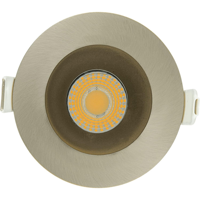 2'' 14 Watt Dimmable Air-Tight IC Rated Recessed Lighting Kit, Nickel brossé