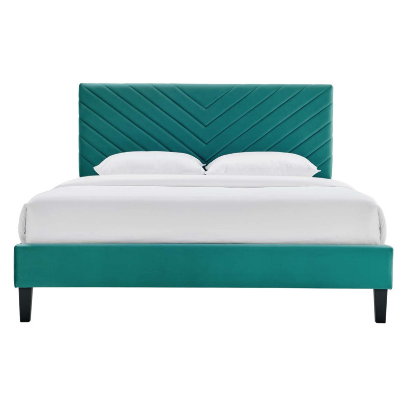 Plateforme Modway Roxanne, Bleu sarcelle, Double