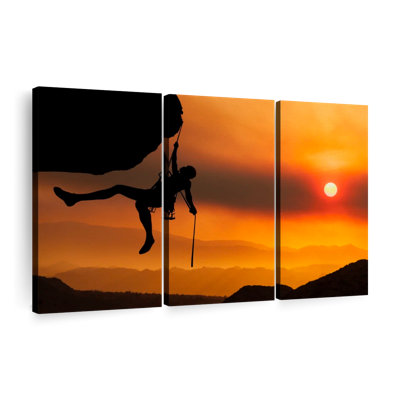 " Climber Against Pretty Sky " 3 - Pieces