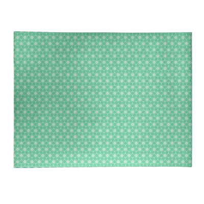 Tapis de zone verte cercles ornés