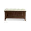  Banc de rangement pour chaussures en cuir de style rétro-111819234