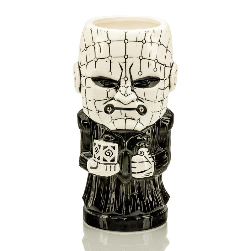Tasse Pinek Geeki Tiki, Noir, blanc