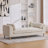 Huntoon 83" Chenille Upholstered Bench with Armrests & Bolster Pillows-115332745