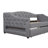 Gray Upholstered Twin Xl Daybed With Led On Both Sides, 2 Drawers, And Linen - Covered Elegant Bedroom Look Featuring Padded For Comfortable Rest-851945367