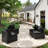 4 -Person Rattan Patio Safo With Cushions-552961612-552961968