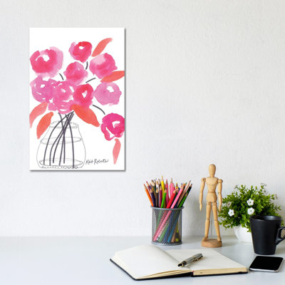 Granny's Vase by Kait Roberts - Wrapped Canvas Painting