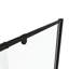 Porte de douche noire matte avec pivot pivotant - 44-48 "x 71", verre trempé 1/4 ", poignée en acier inoxydable, fermeture magnétique, conception à fuites, facile à assembler H 71" noir, fuite de 6 mm, installation réversible-124961218