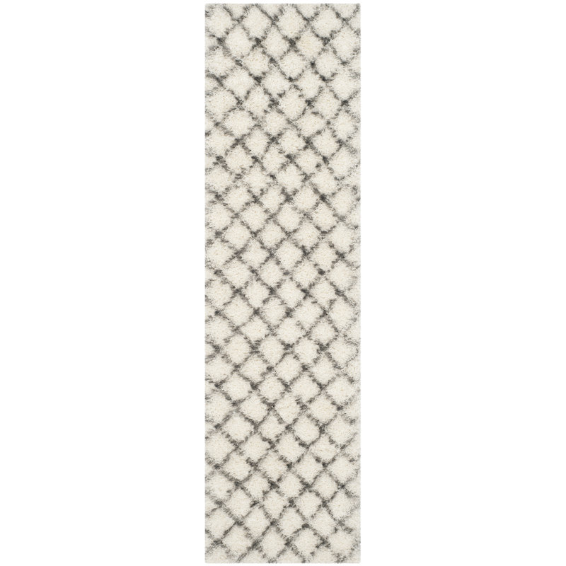 Sg-Msg-Moroccan Shag Performance Geometric Rug, Runner 2'3" x 10'