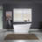 67" x 32" Freestanding Soaking Acrylic Single Slipper Bathtub with Reversible Drain-56335179
