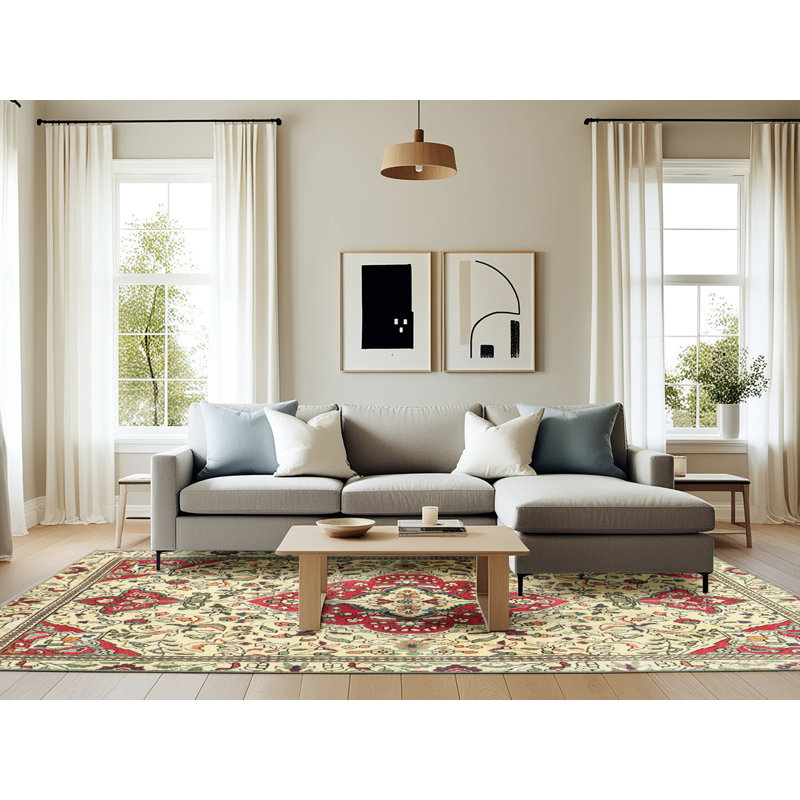 Glendarious Oriental Indoor Rug, Rectangle 6' x 9'
