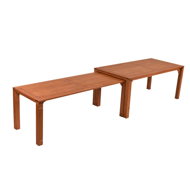 Choteau 10 - Person Wood Patio Dining Set with Rectangular Table