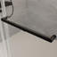 Porte de douche coulissante double sans cadre à fermeture en douceur de 56 à 60 po x H 76 po avec verre trempé épais de 3/8 po (10 mm) de première qualité et revêtement facile à nettoyer en noir mat 23D02-60MB-122516954