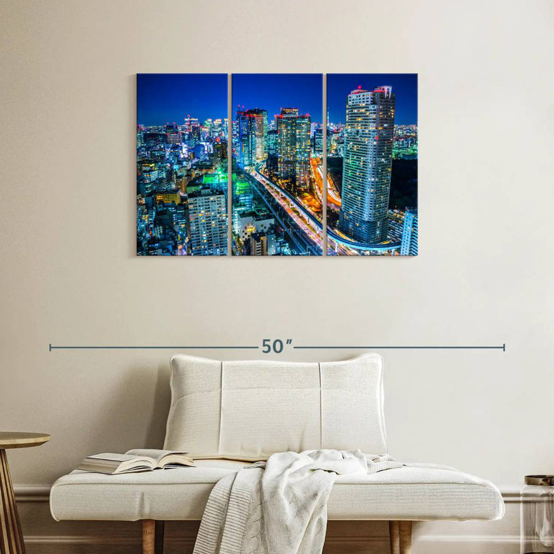 Sireci Bustling Tokyo, 24" H x 38" W