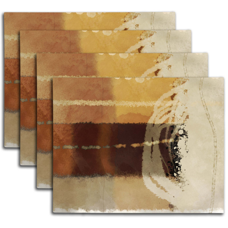 Polyester Abstract Rectangle Placemat