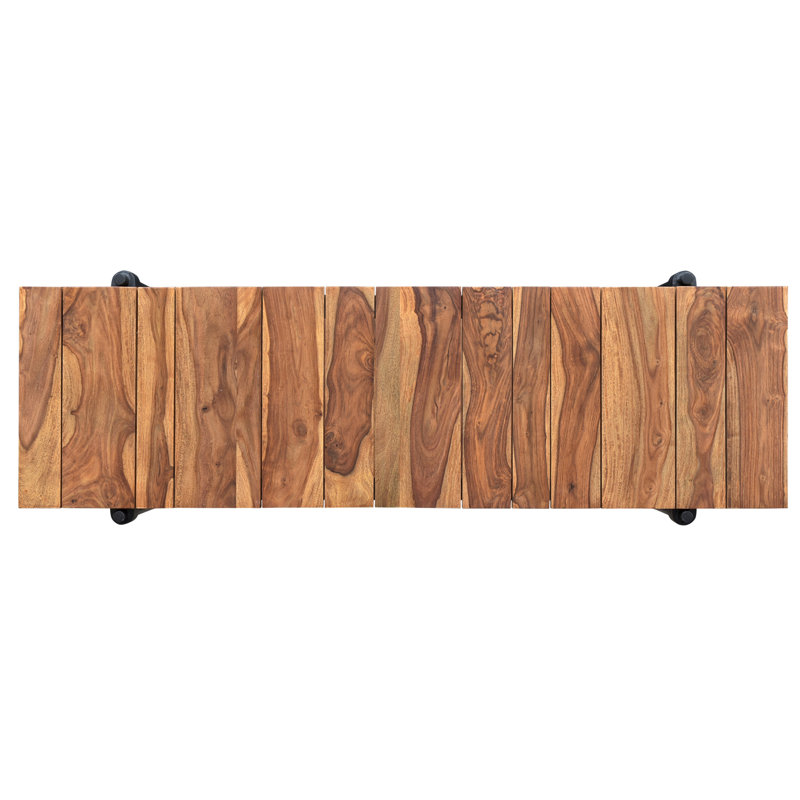 Catrell 63'' Solid Wood Top Console Table