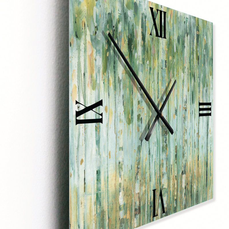La forêt de bouleaux II - Horloge murale traditionnelle, Grand